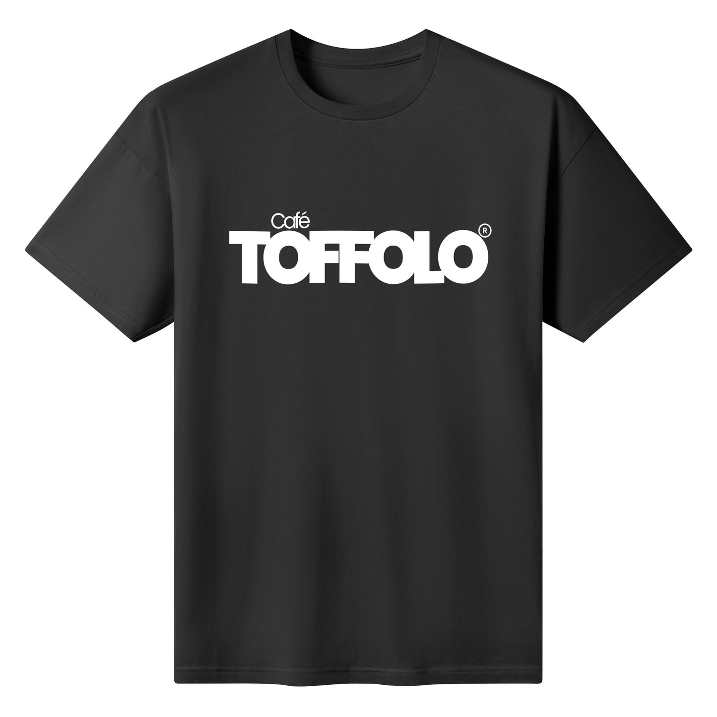 S - 5XL Café TOFFOLO® Branded Black T-Shirt