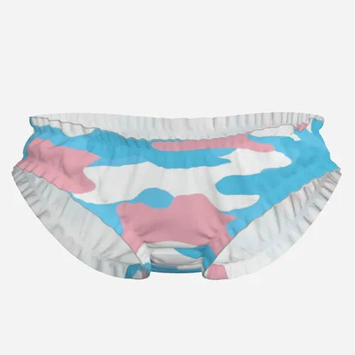 XXS-XXL Blue Pink White Pride Camouflage High-Cut Knickers