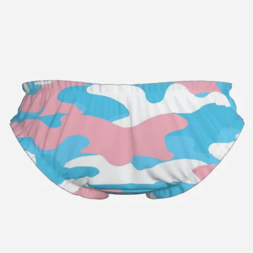 XXS-XXL Blue Pink White Pride Camouflage High-Cut Knickers