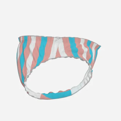 XXS-XXL Blue Pink White Pride Candystriped High-Cut Knickers