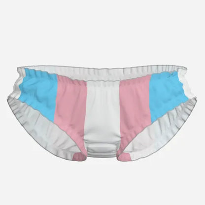 XXS-XXL Blue Pink White Pride High-Cut Knickers