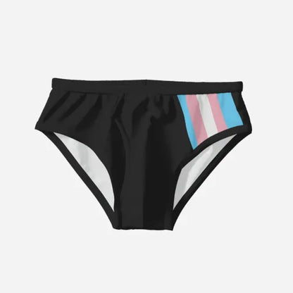 S - 6XL Pride Flag Tag Black Boy Pants