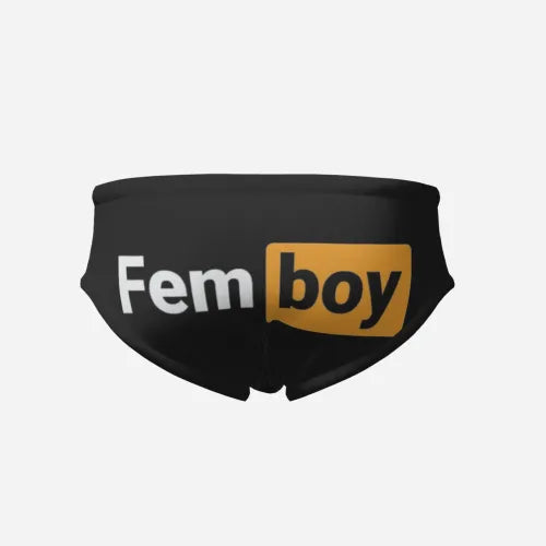 S - 6XL FemBoy Black Boy Pants