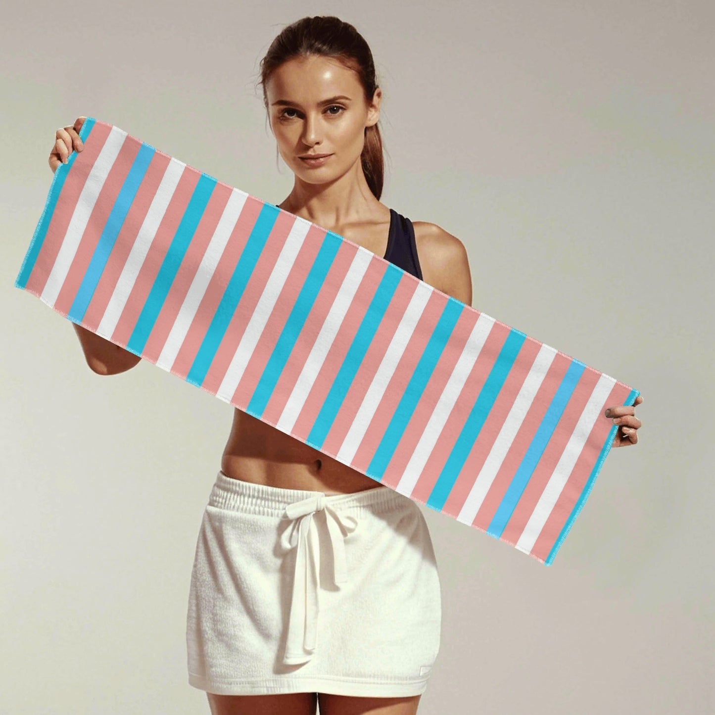 Pride Candy Striped Quick-Drying Hand Towel