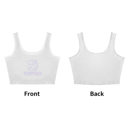 Womens Casual Summer Sleeveless Stretch Crop Tank Top Shirts