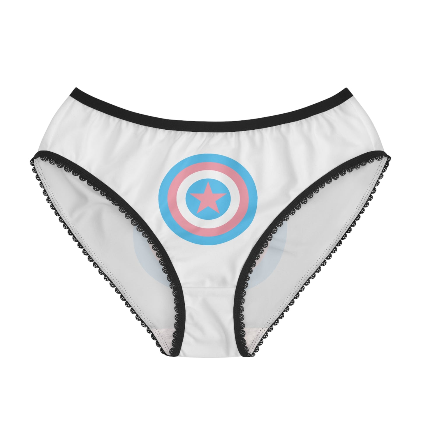 XS - 2XL Blue Pink White Pride  Shield High-Cut Knickers