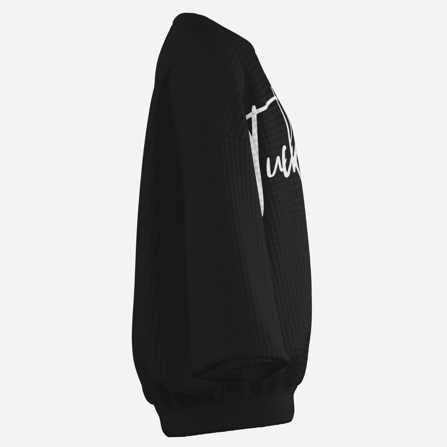 Tuck&Simon Signiture Black Drop Shoulder Sweater