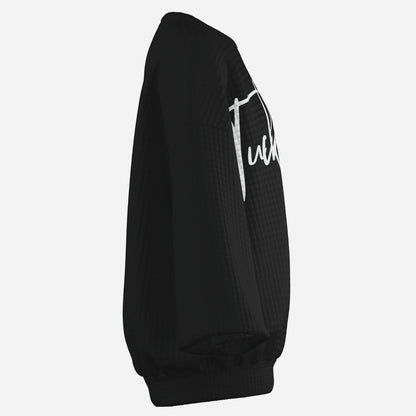 Tuck&Simon Signiture Black Drop Shoulder Sweater