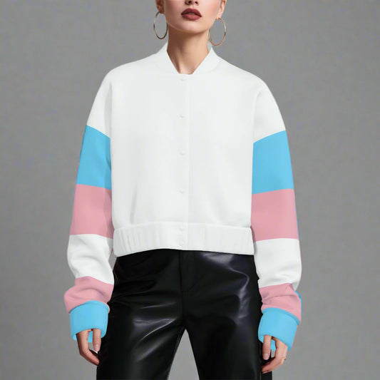 Pride Cropped Track Jacket