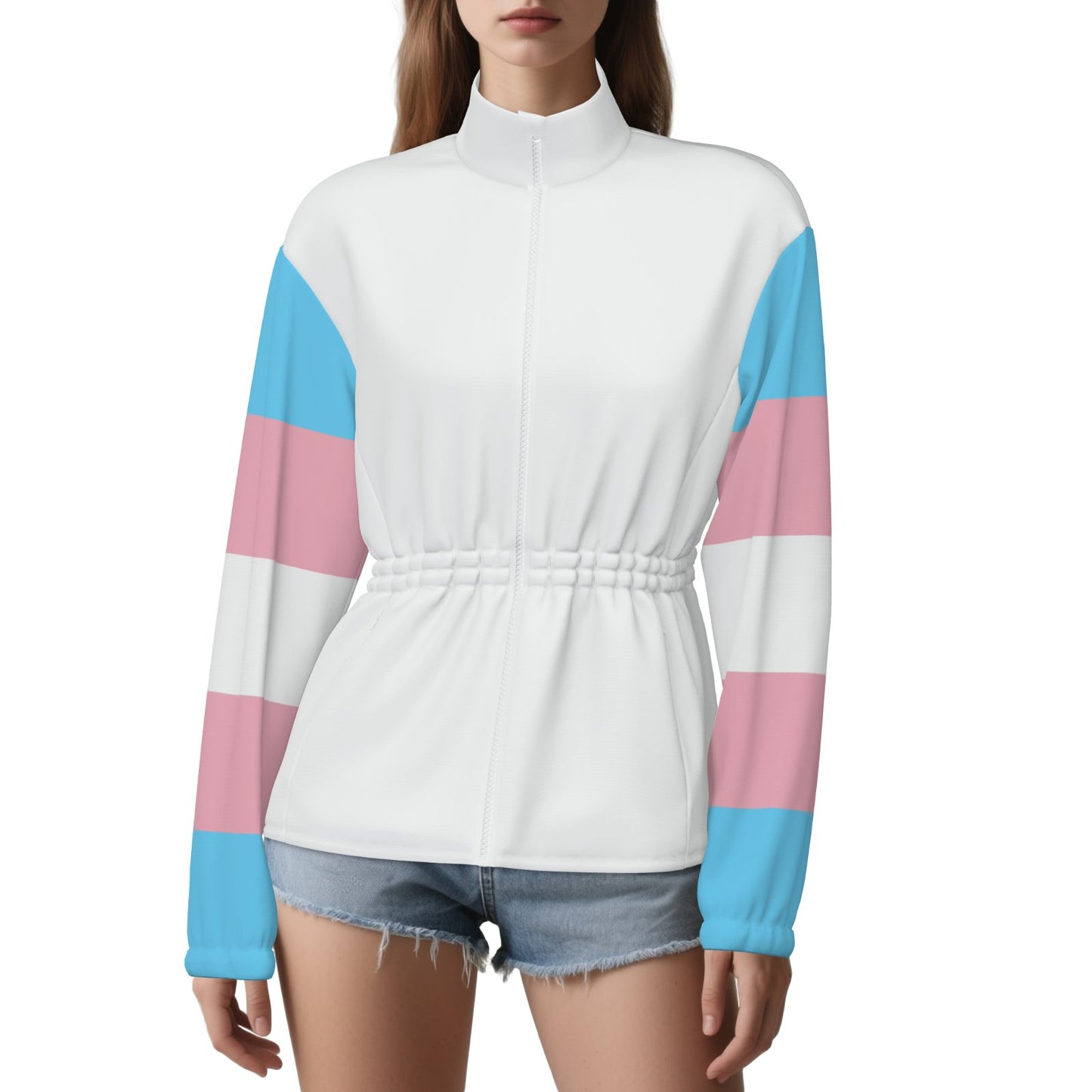 S-6XL Pride Lightweight Casual White Jacket