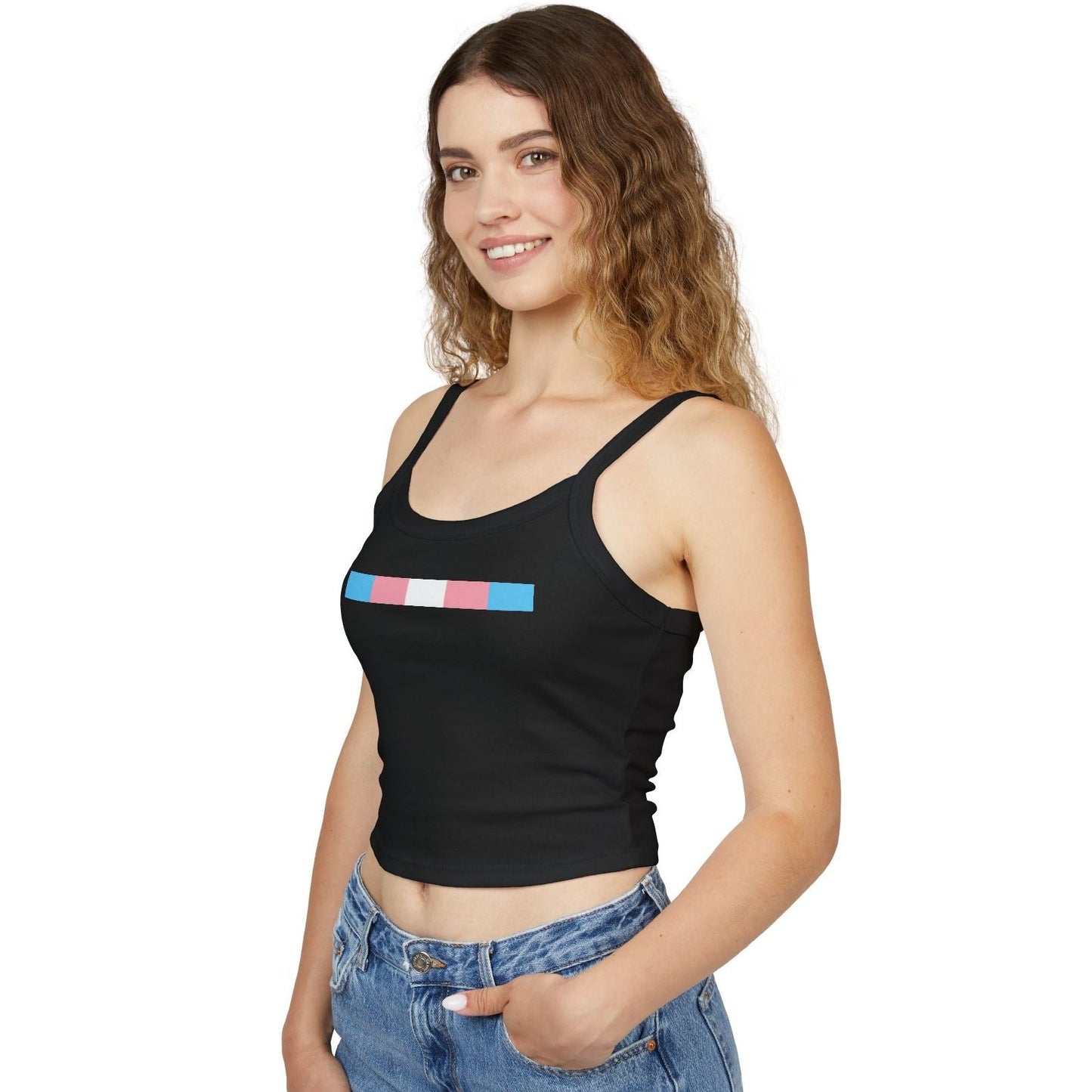 XS-2XL Blue Pink White Pride Teen Sketty Top