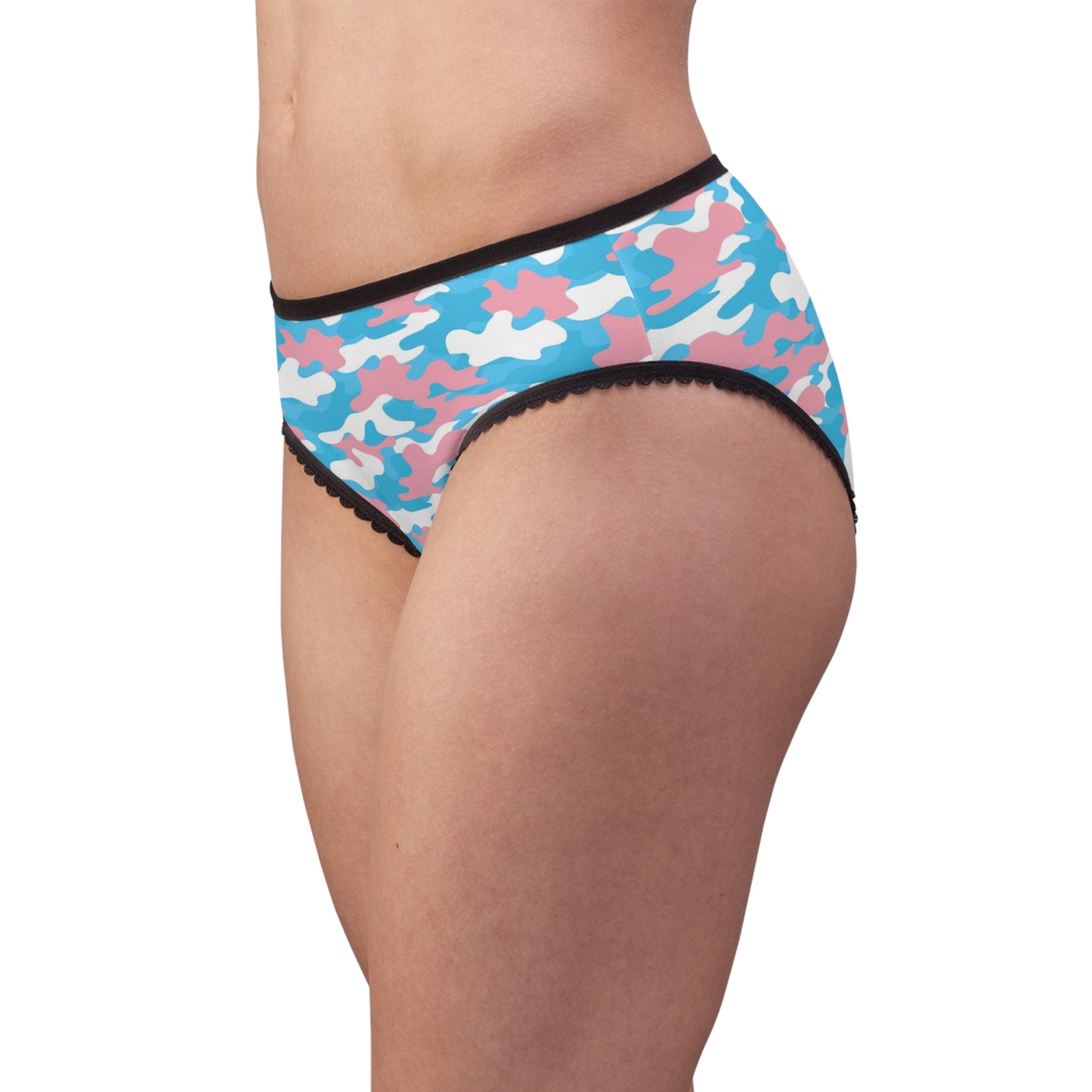 XS - 2XL Blue Pink White Pride Camouflage High-Cut Knickers