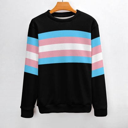 S-3XL Teen Blue Pink White Pride Banded Black Jumper