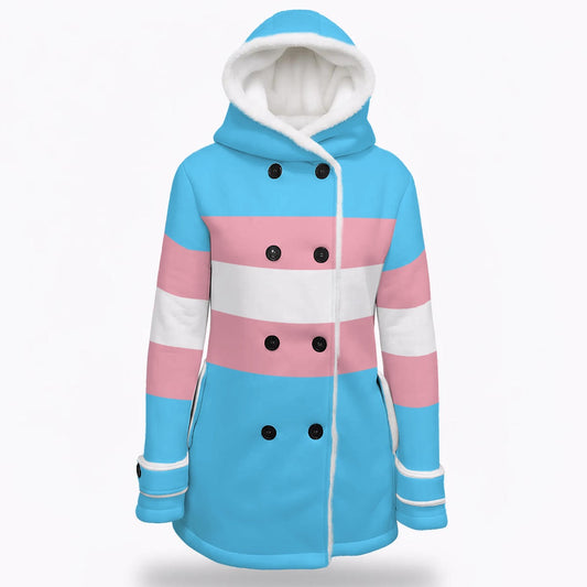 Pride Double-Breasted Fleece Winter Coat
