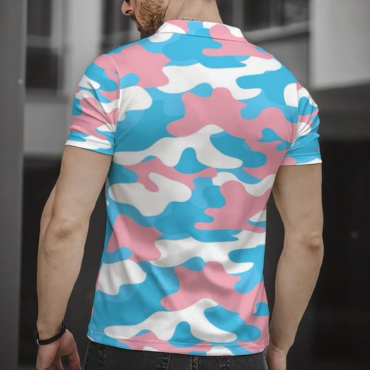 S-5XL Pride Camouflage Boyfriend Polo Shirt