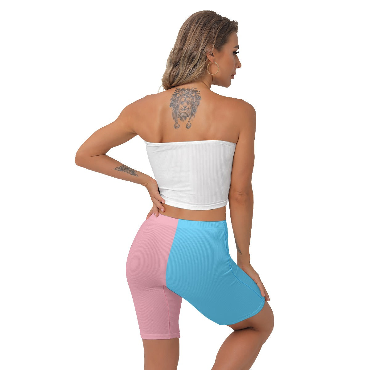 Blue Pink White Pride Stretchy Lady Boxers