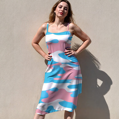 S-5XL Pride Sleeveless Suspender Dress