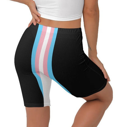 Blue Pink White Pride Stretchy Lady Boxers