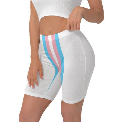 Blue Pink White Pride Stretchy Lady Boxers