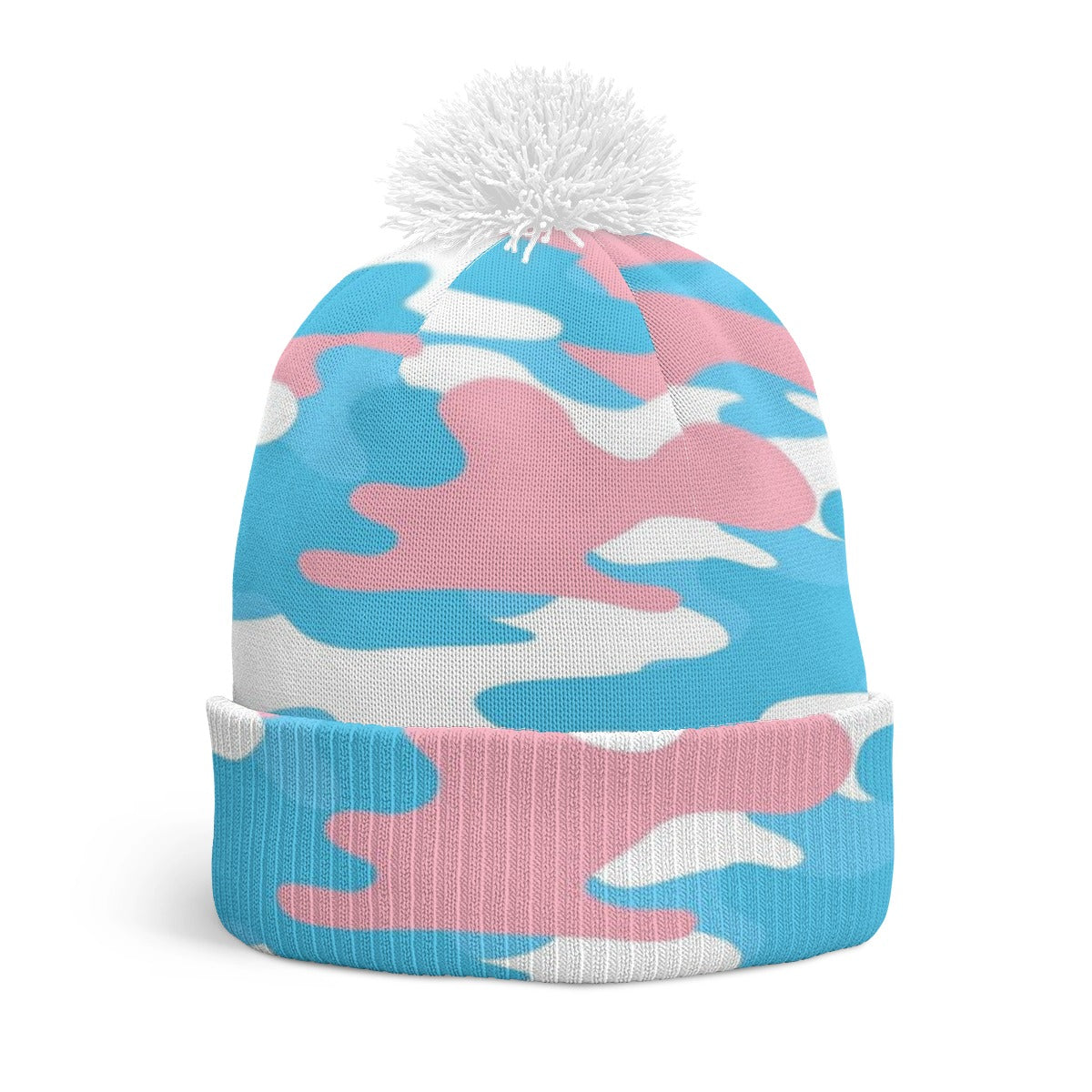 Pride Camouflage  Knitted Pom-Pom Hat