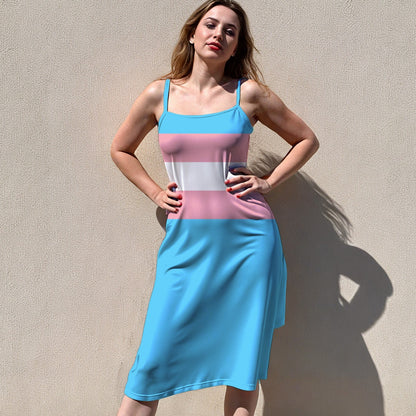 S-5XL Pride Sleeveless Suspender Dress