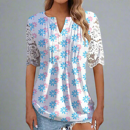 S - 5XL Pride Lace-Sleeved Loose Top
