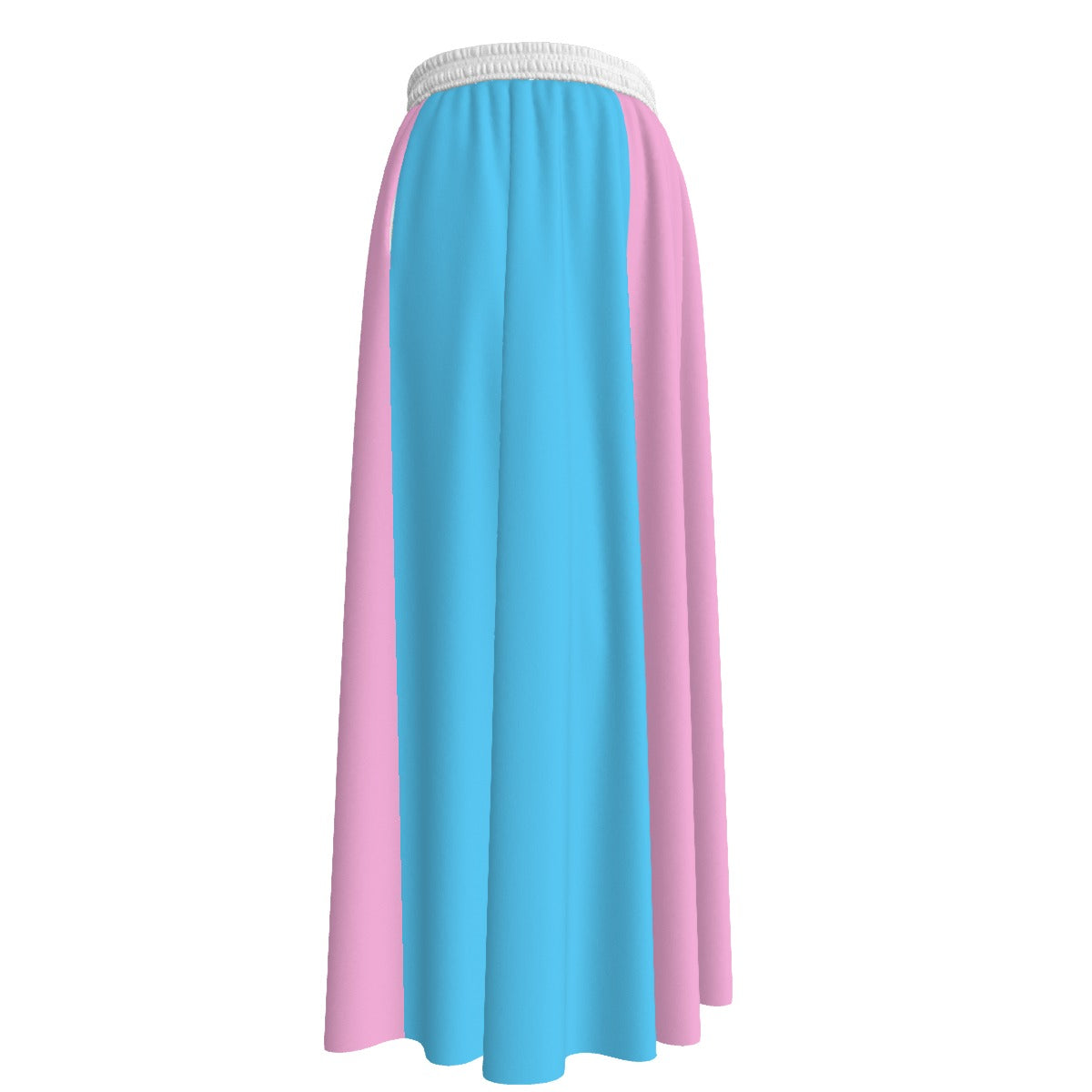 XS-5XL Blue Pink White Pride Maxi Chiffon Skirt w/Lining