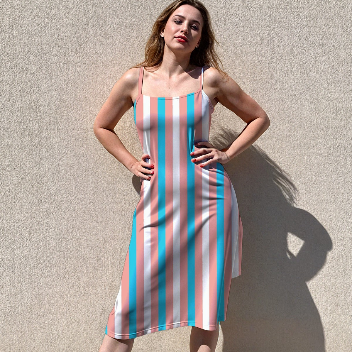S-5XL Pride Sleeveless Suspender Dress