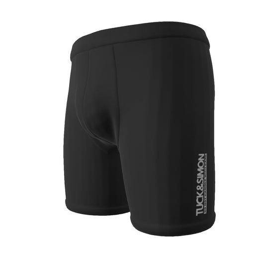 S - 5XL Black Long Boxer Briefs