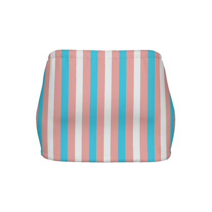 Teen Blue Pink White Pride Slinky Micro Mini Skirt
