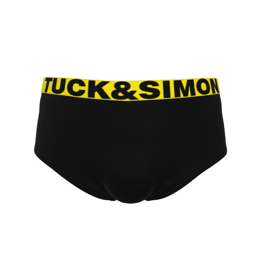S-5XL Tuck&Simon Black Colorband Boyfriend Underwear