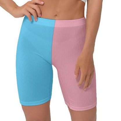 Blue Pink White Pride Stretchy Lady Boxers