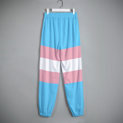 XS-2XL Teen Blue Pink White Pride Casual Sweatpants