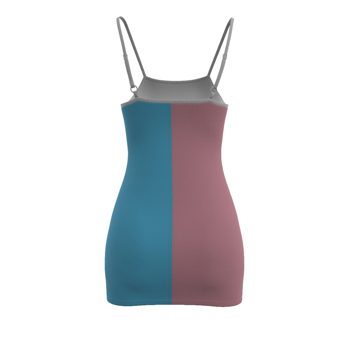 Plus Size Trans Coloured Paris Pride Spaghetti-Strap Short Camisole Dress