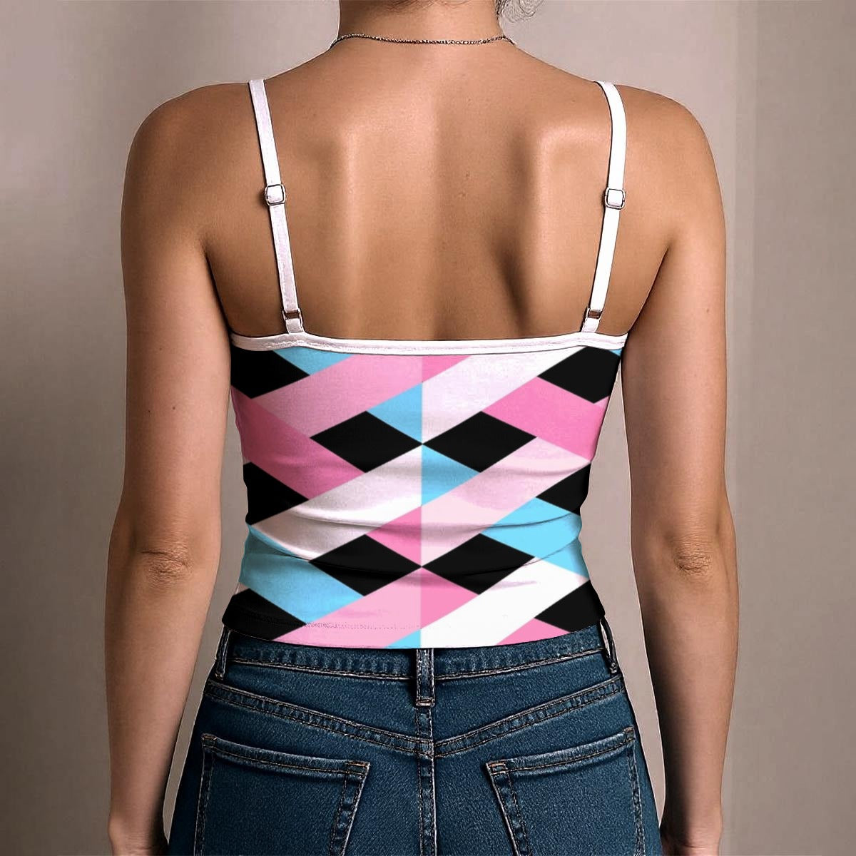 2XS-5XL Pride Lattice Spaghetti Strapped Tank