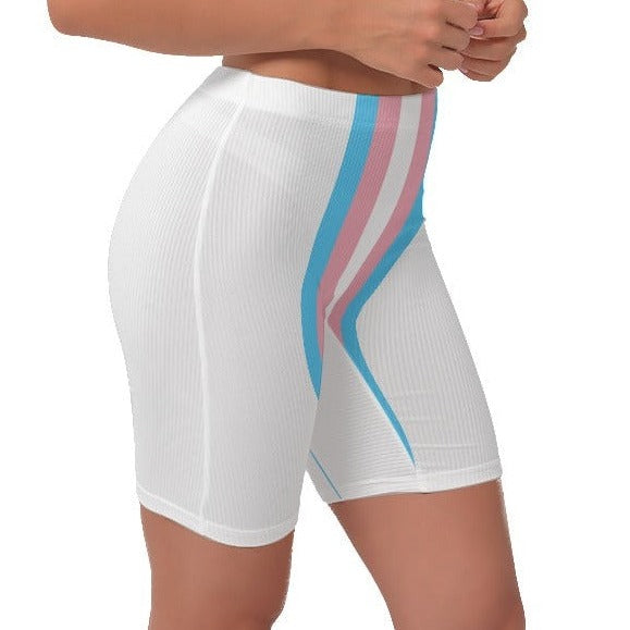 Blue Pink White Pride Stretchy Lady Boxers