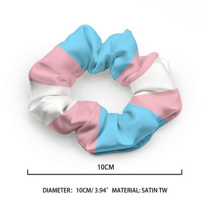 All-Over Print Summer Scrunchie Pride Flag