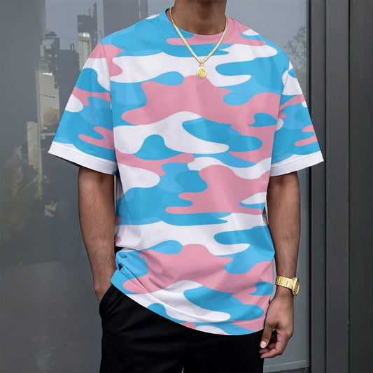 All-Over Print Unisex Drop-shoulder T-shirt|180GSM