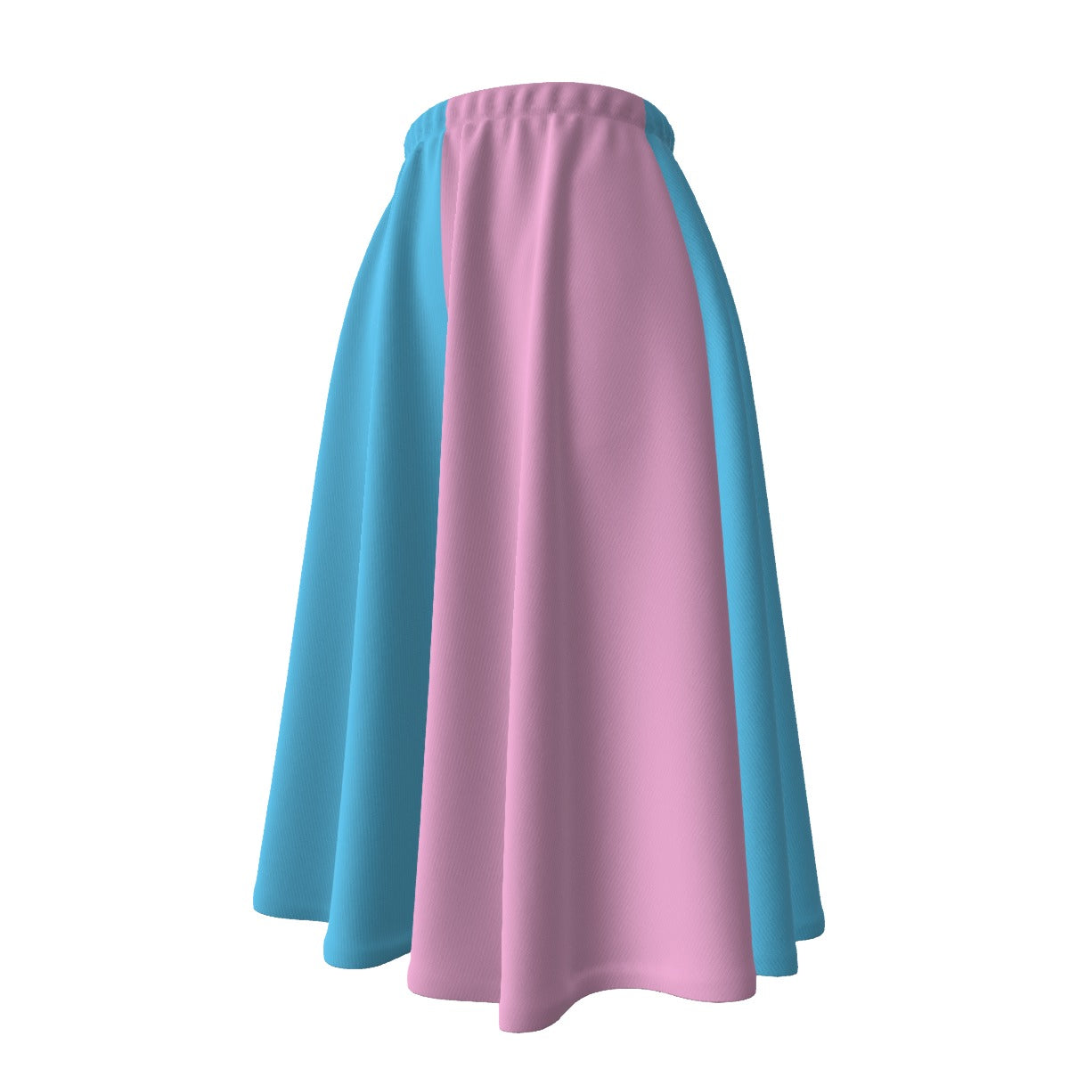 XS-6XL Blue Pink White Pride Long Maxi Skirt w/Pockets