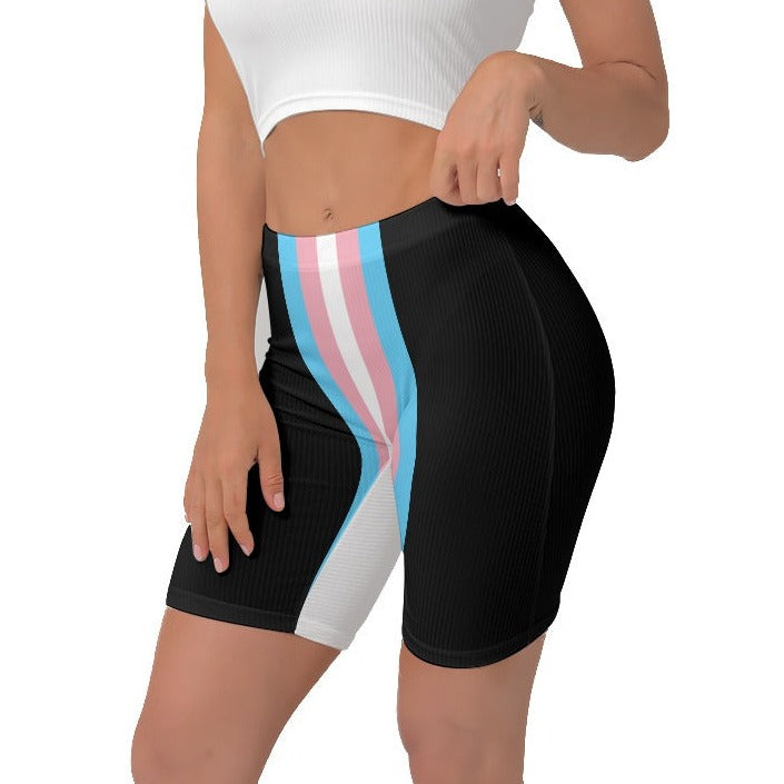 Blue Pink White Pride Stretchy Lady Boxers