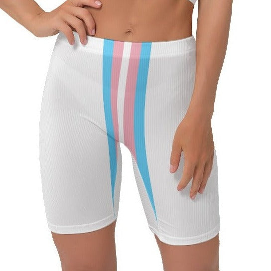 Blue Pink White Pride Stretchy Lady Boxers