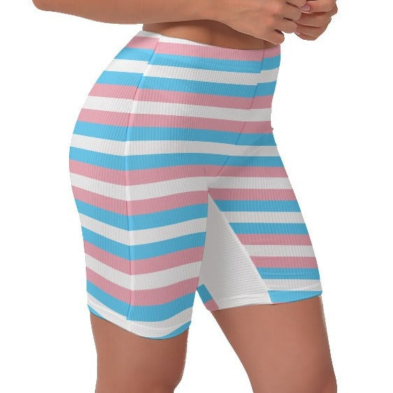 Blue Pink White Pride Stretchy Lady Boxers