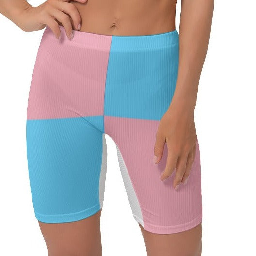 Blue Pink White Pride Stretchy Lady Boxers