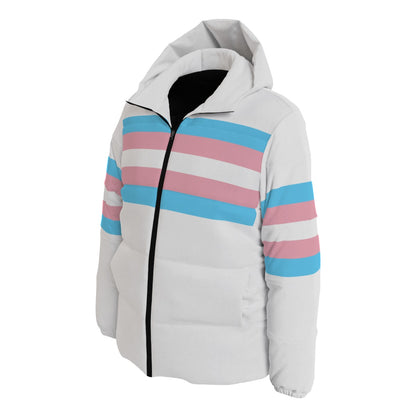 XS-6XL Blue Pink White Pride Winter Jacket