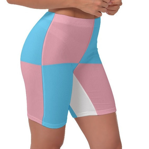 Blue Pink White Pride Stretchy Lady Boxers