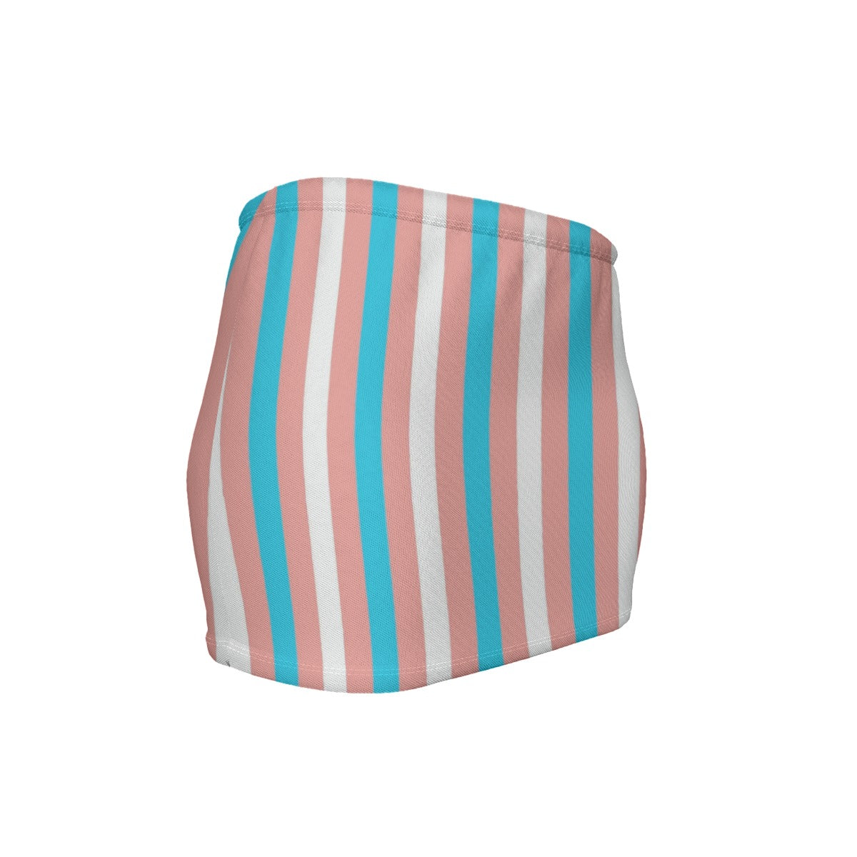 Teen Blue Pink White Pride Slinky Micro Mini Skirt