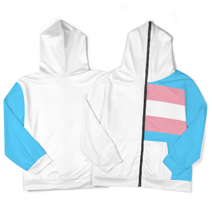 Teen Pride Full-Zip-Up Causal Long-Sleeved Hoodies