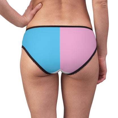 XS - 2XL Blue Pink White Pride High-Cut Knickers