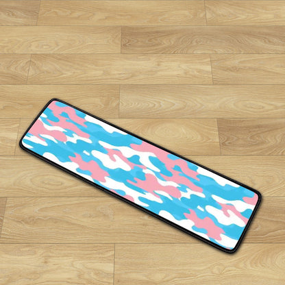 Blue Pink White Pride Camoulage Non-Slip Carpet Stair Treads