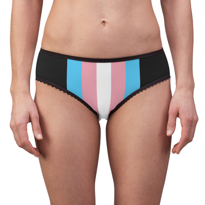 XS - 2XL Blue Pink White Pride  Black High-Cut Knickers